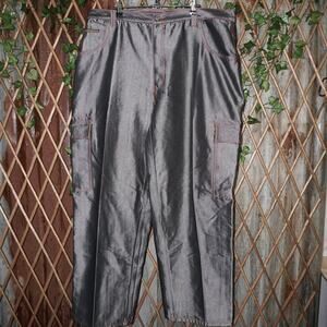 42x32 - Vintage Y2K culture hip-hop silver 00s baggy pants
